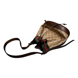 Gucci (WMNS) Gucci Venice Small Bucket Bag Sand Brown A002GW-FAF79-8547