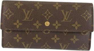 Louis Vuitton Pre-owned Wallets, female, Brown, Size: ONE SIZE Pre-owned Monogram Long Wallet