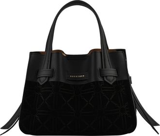 Pourchet Tassen, Dames, Zwart, ONE Size, Leer, Blossom PM