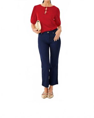 Lilly Pulitzer Lindessa High Rise Crop Jeans In Dark Wash