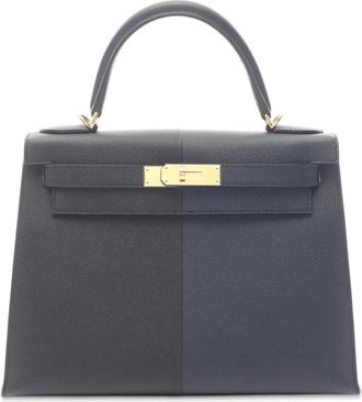 Herm&egrave;s 2022 Epsom Kelly II Sellier 28 handbag - Nero