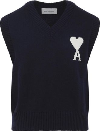 Ami Wool And Cotton Vest