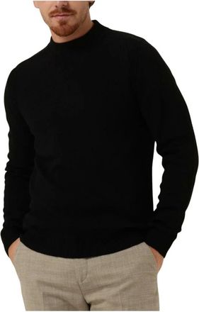 Anerkjendt Truien & Vesten, Heren, Zwart, L, Wol, Heren Lamswol Gebreide Trui Zwart