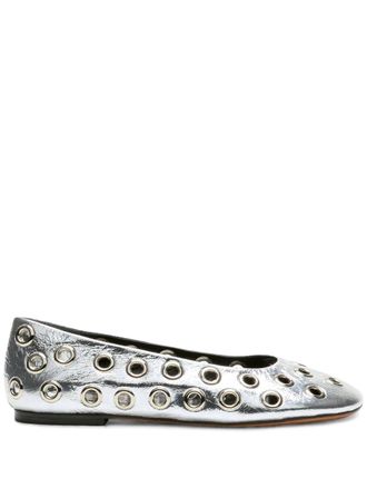 Proenza Schouler Glove Grommet ballerina shoes - Grey