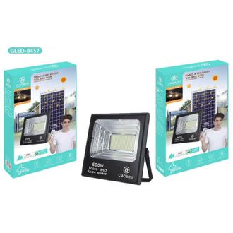 Trade Shop Trade Shop Traesio - Trade Shop - Faro A Led Luce Ricarica Solare Ip67 600w Con Crepuscolare Telecomando Gled-8457