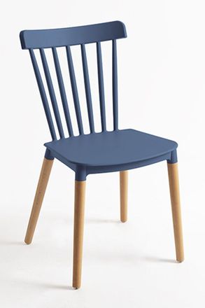 Regalos Miguel Sillas Comedor - Silla Leka - Azul Petr&oacute;leo