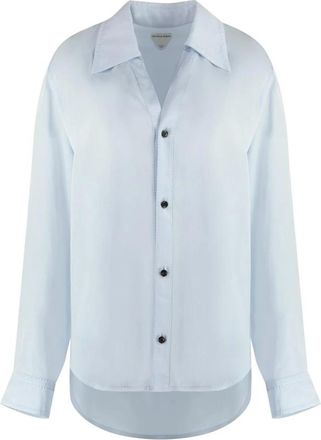 Bottega Veneta Overhemd met Lange Mouwen en Knopen - Dames - Overhemden - Blauw - XS - Overhemden