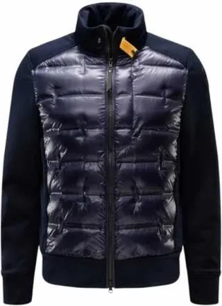 Parajumpers Matty Puffer Jacket met Capuchon - Heren - Gewatteerde jassen - Blauw - M - Nylon - Jassen