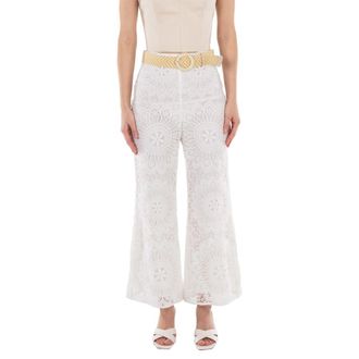 Zimmermann: White Cotton Pants now up to −80% | Stylight
