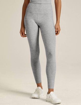 Beyond Yoga Spacedye Caught In The Midi Hight Waisted Legging In Silver Mist