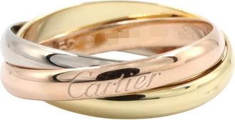 Cartier Gold Silver Yellow Gold (18K) Pink Gold (18K) White Gold (18K) Band Ring (Pre-Owned)