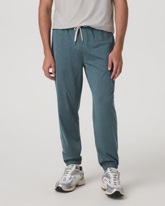 Vuori Clothing Sunday Performance Sweatpant | Blue Sea Heather | XS, Size Extra Small