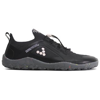 Vivobarefoot Primus Trail Knit FG Textile Synthetic Womens Low Top Trainers - UK 5 - US 7.5 Women - EU 38 - Obsidian Misty Rose Grey - Size:UK 5