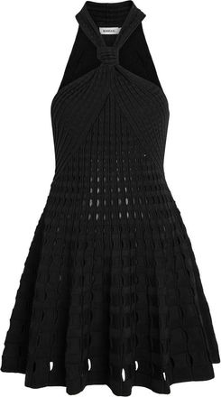 SIMKHAI Jenna Textured Cut-out Knit Mini Dress - Black - S (UK8-10 / S)
