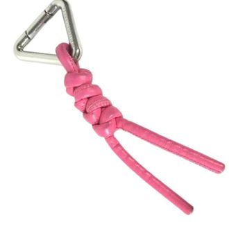 Bottega Veneta Pre-owned Accessories, female, Pink, Size: ONE SIZE Pre-owned Leather Key-holder