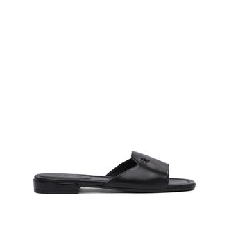 Jimmy Choo London Sliders, female, Black, 3 1/2 UK, Black Leather Sandals Elevate Style
