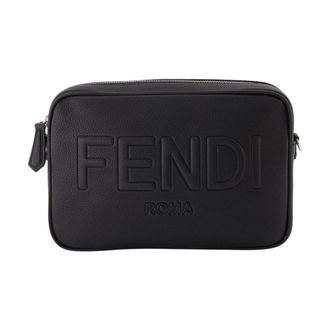 Fendi Cross Body Bags, male, Black, Size: ONE SIZE Roma Camera Case