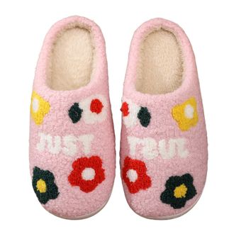 Generic slippers women Womens Plush Slippers Ladies Cosy Memory Foam Warm Winter Mule Slippers Slip on Comfy Arch Support House Shoes with Non-Slip Indoor Out