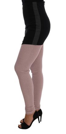 Dolce & Gabbana Womens Pink Stretch Waist Tights Stockings Rayon Clothing