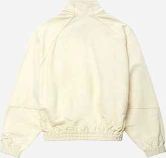 Willy Chavarria Mens Jacket With Front Embroidery, Cream Polyester