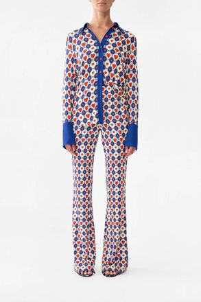 Camilla Jersey Flare Pant In Rinse And Roar