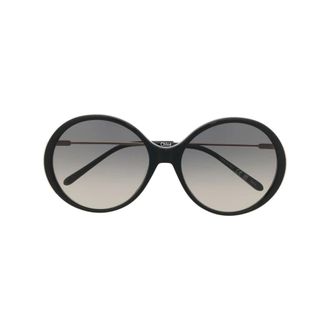 Chlo&eacute; Sunglasses, female, Black, 58 MM, Black Sunglasses with Original Accessories