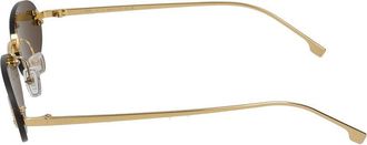 Fendi Unisex Fe4075us Gold-Tone Metal Frame Sunglasses Standard