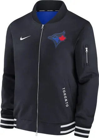 Nike Toronto Blue Jays Authentic Collection City Connect Nike Mens MLB Full-Zip Bomber Jacket in Blue | 02F30CECTOR-Z8A