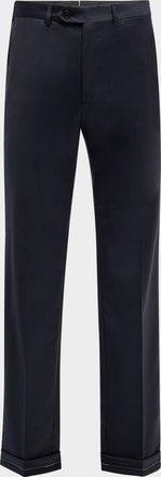 Brioni Men & apos;s Tigulli Solid Wool Trousers