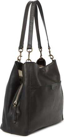 American Leather Co. Austin Leather Bucket Bag in Black Smooth at Nordstrom Rack