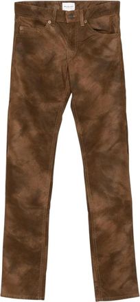 Isabel Marant Kelsie Broeken - Dames - Straight fit broeken - Bruin - M - Katoen - Broeken