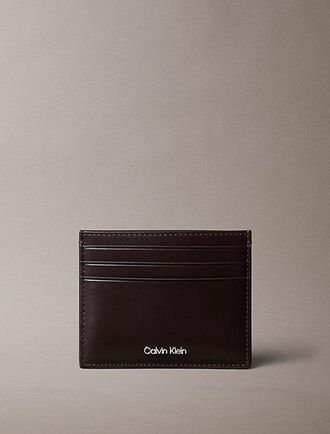 Calvin Klein Leren RFID-pashouder met logo