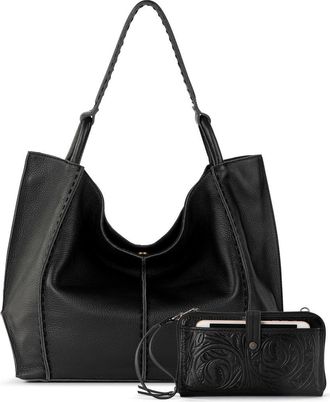 The Sak Los Feliz Large Tote Leather Bag & Iris Smartphone Bundle in Black at Nordstrom