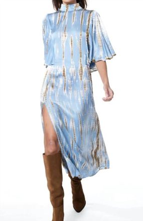 Young Fabulous & Broke Maxwelle Dress Web Wash In Arctic