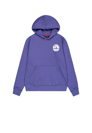 Alpha Industries Alpha Industries Mens Backprint Logo Hoodie - Purple - Size X-Large