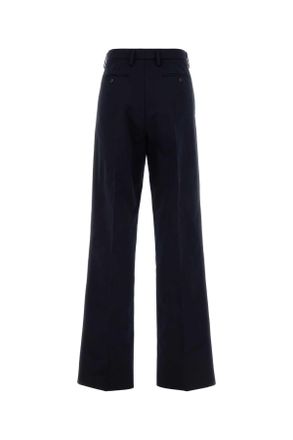 Prada Womens Navy Cotton Pant Exterior: Pantaloni Trousers