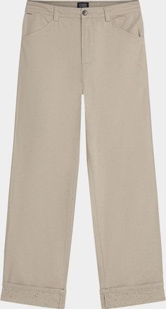 Scotch & Soda Men & apos;s Speckled Cotton-Blend Loose Straight-Leg Pants
