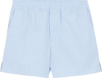 Ami Cotton Elasticated Shorts - Dames - Bermuda - Blauw - XS - Katoen - Korte Broeken