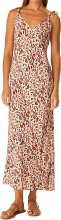 Natalie Martin Dakota Full-Length Slip Dress In Wildflower Spice