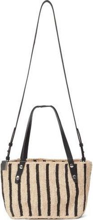 Rag & Bone Small Daily Straw Tote in Natural/black at Nordstrom Rack