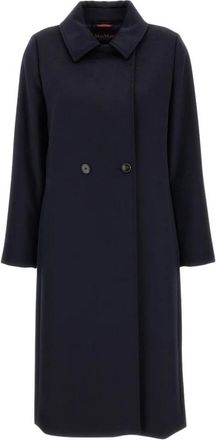 Max Mara Jassen, Dames, Blauw, XS, Wol, Bcollag Wikkeljas