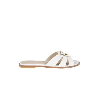 Pinko Pinko - Milly 04 - Slipper Kalfsleer - Dames - Schoenen - Beige - Maat: 37 EU Leer