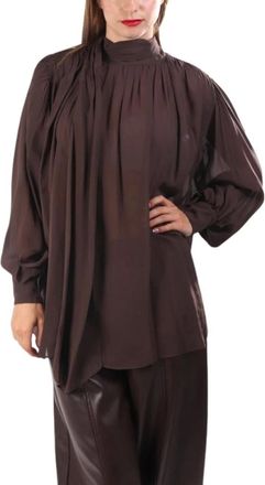 Marella Dames, Blouses & Shirts, Bruin, Maat: M