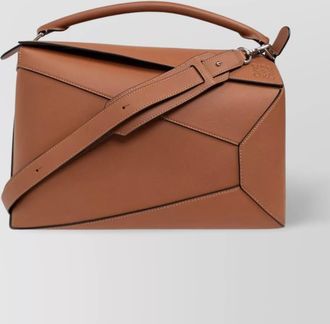 Loewe puzzle bag with geometric top handle and adjustable strap
