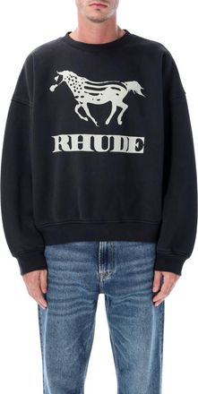 Rhude Black Crewneck Pullover