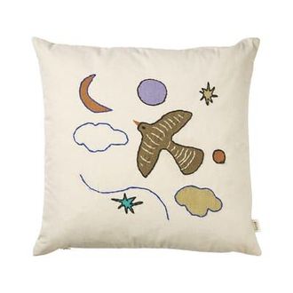 Ferm Living Cushion Coussin Kids - White - Down