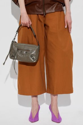 Balenciaga Bag Le City Moto Mini, Womens, Green