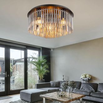Globo Lighting Plafoniera - Gorley - Nero - Metallo - &Oslash; 50cm - E27