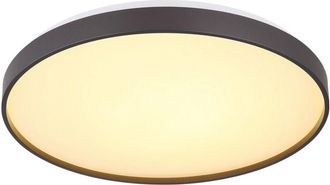 Globo Lighting Globo Eclypse Lámpara de techo empotrada LED negra 3000K