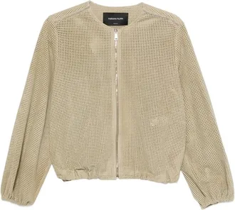 Fabiana Filippi Perforated-design Zip-up Jacket